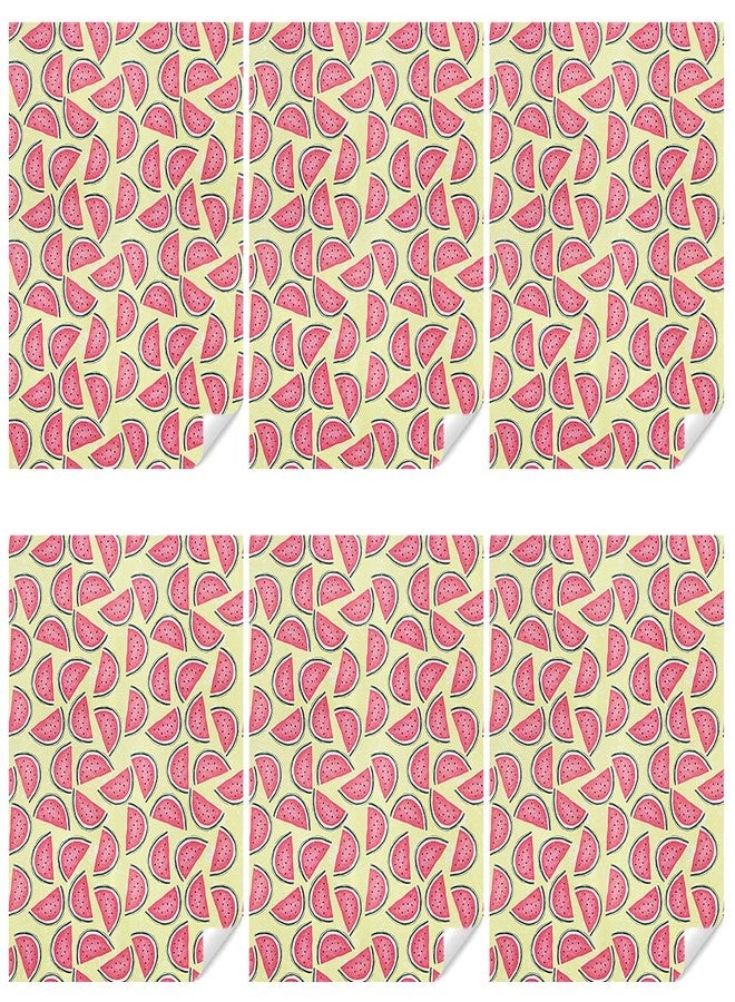 Boerni Watermelon Fruit Wrapping Paper For Kids 6 Sheets, Cute Fruity Design DIY Gift Wrap Red Wrapping Paper for Summer Theme Birthday Aloha Luau Pool Beach Party, Holiday, Wedding, Baby Shower, Christmas - Image 3